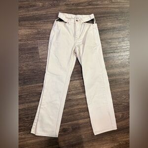 BDG Urban Outfitters Cut Out Waist White Jeans 25